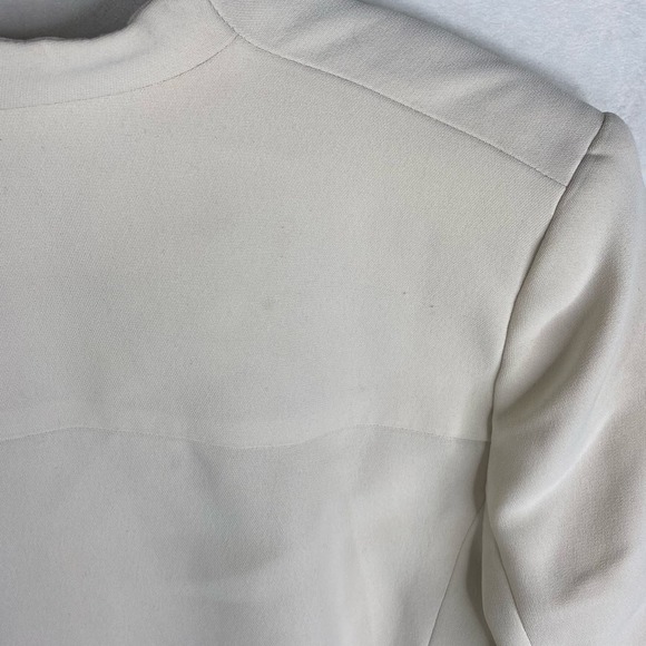 Alice + Oliva Cream Off White Black Oliver Draped Lapel Blazer Women's Size 6 - Picture 4 of 10